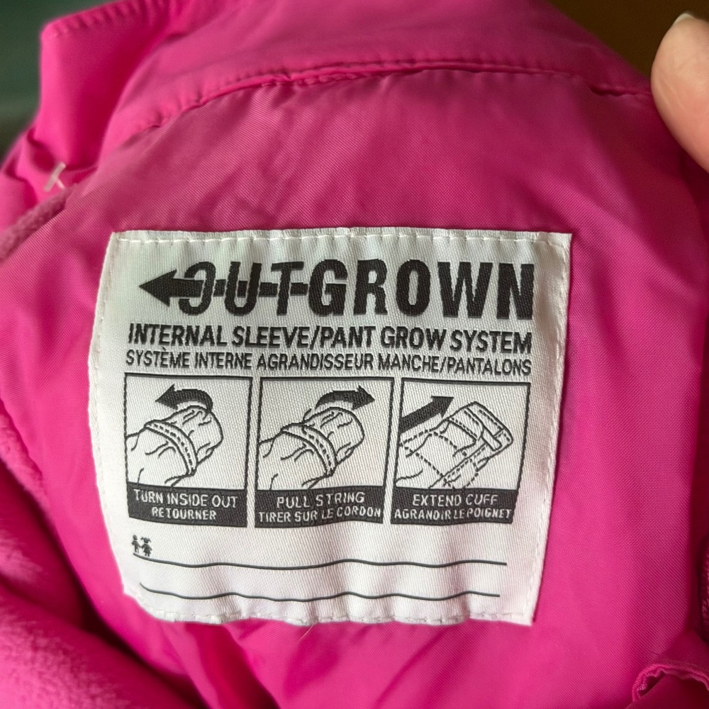 Columbia Girls Pink Snow Pants Size Small 7/8 Insulated Winter Ski Cargo Pants - Picture 11 of 13